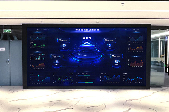 304AM永利P1.25小间距LED屏助力安盾网打造高科技展厅