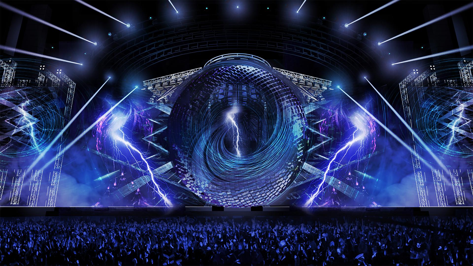 周杰伦演唱会球形屏